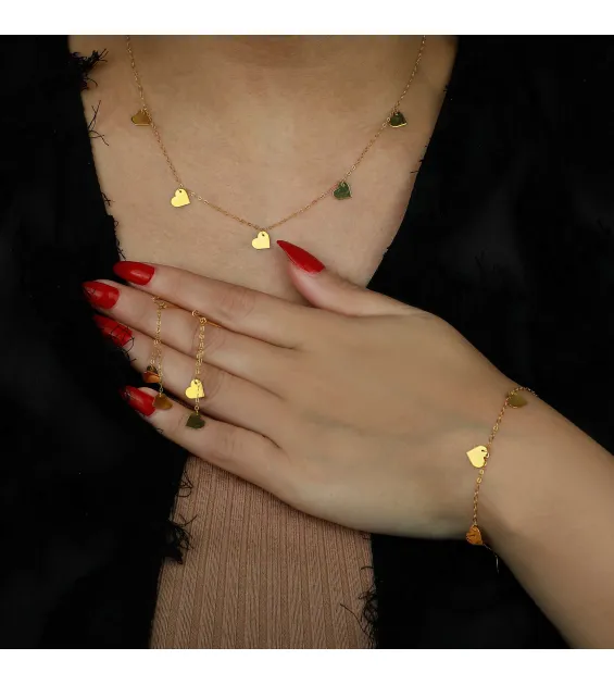 21 karat gold set, Turkish made