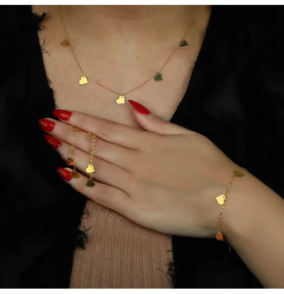 21 karat gold set, Turkish made