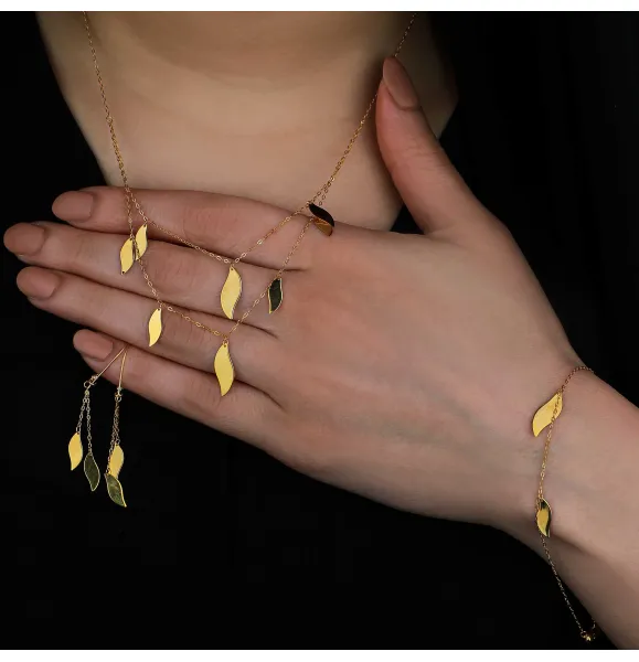 21 karat gold set, Turkish made