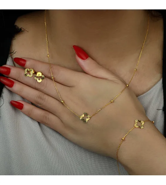 21 karat gold set, Turkish made