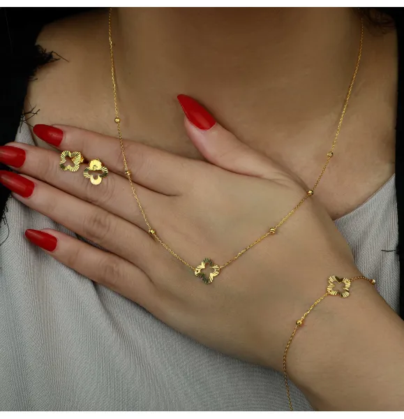 21 karat gold set, Turkish made