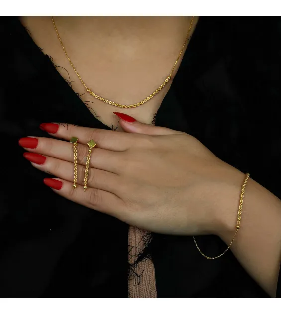 21 karat gold set, Turkish made