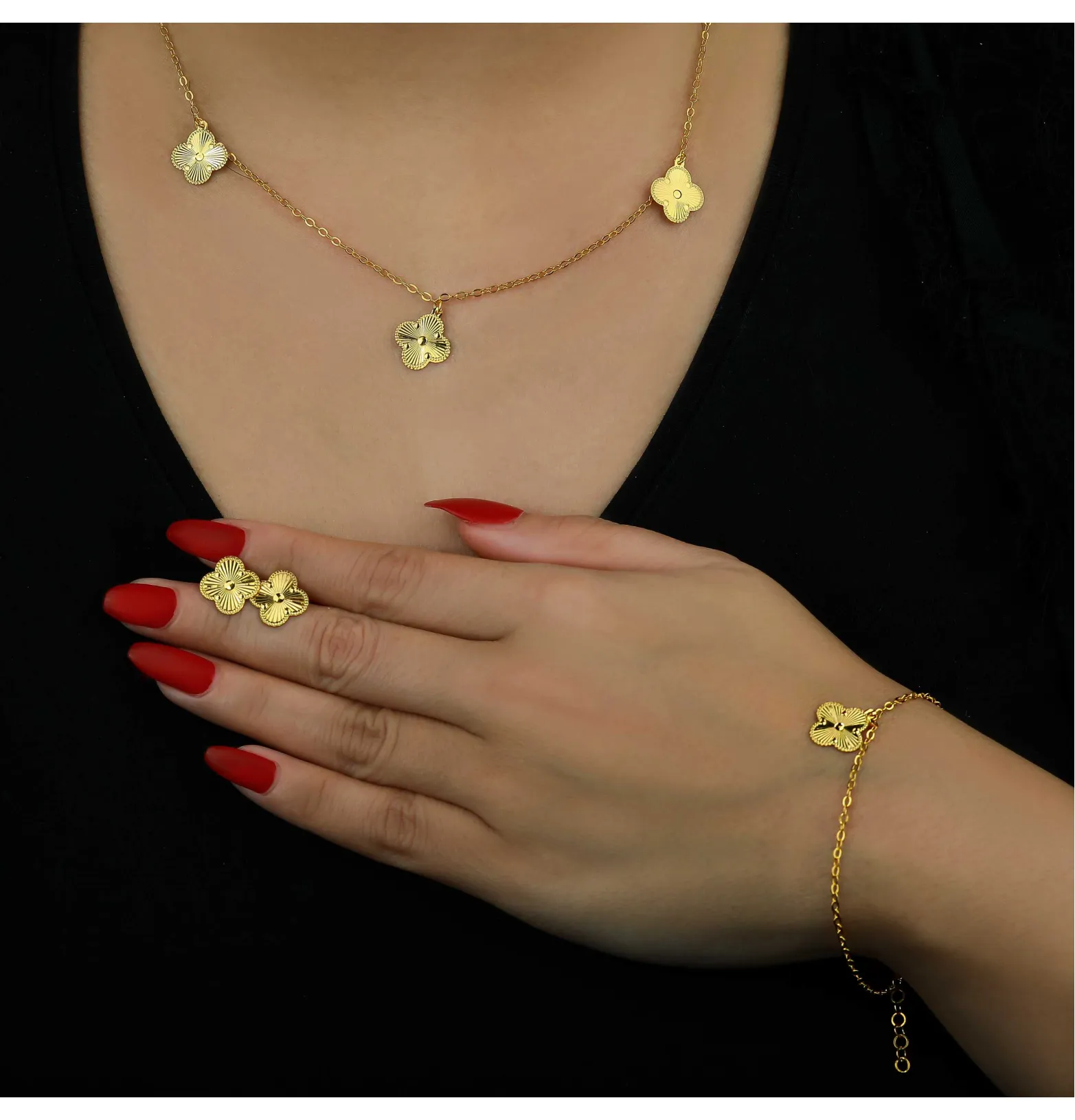 21 karat gold set, Turkish made