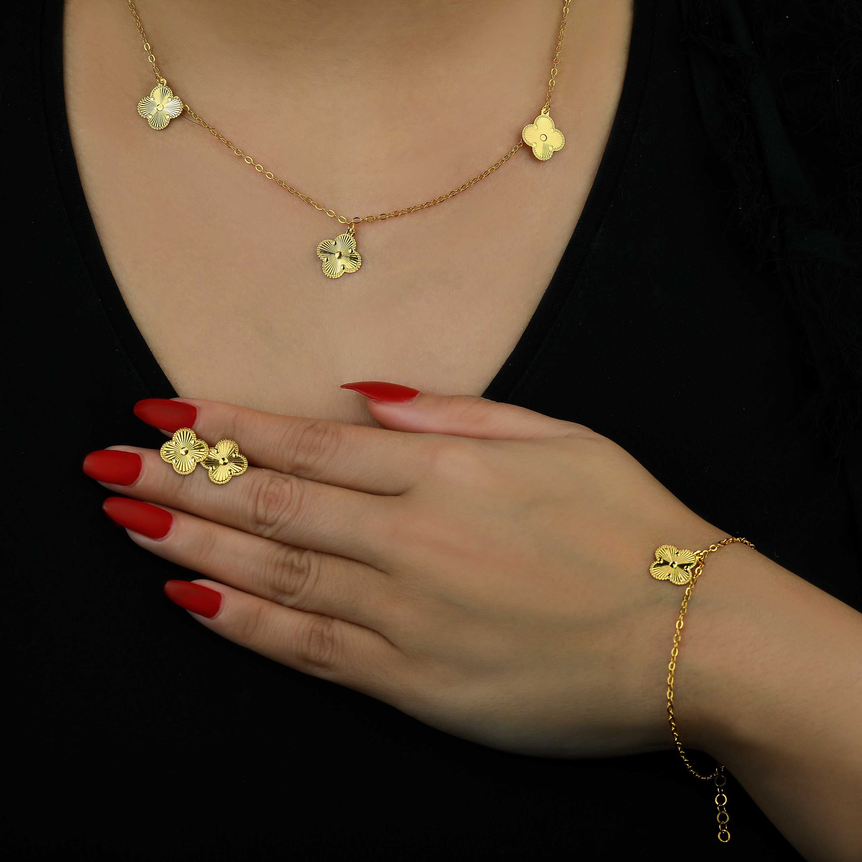 21 karat gold set, Turkish made