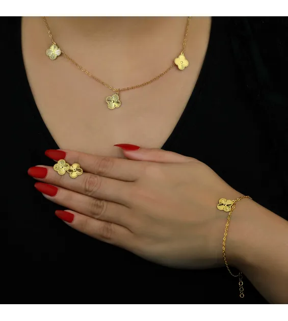 21 karat gold set, Turkish made