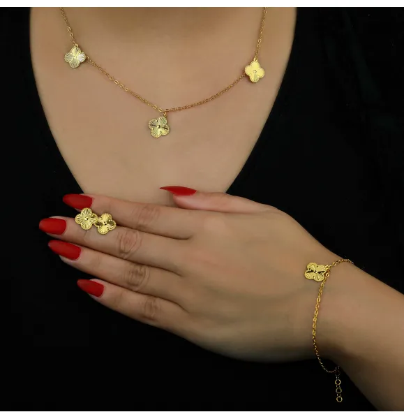 21 karat gold set, Turkish made