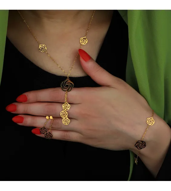 21 karat gold set, Turkish made