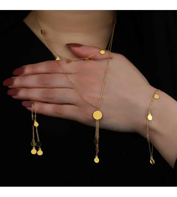 21 karat gold set, Turkish made
