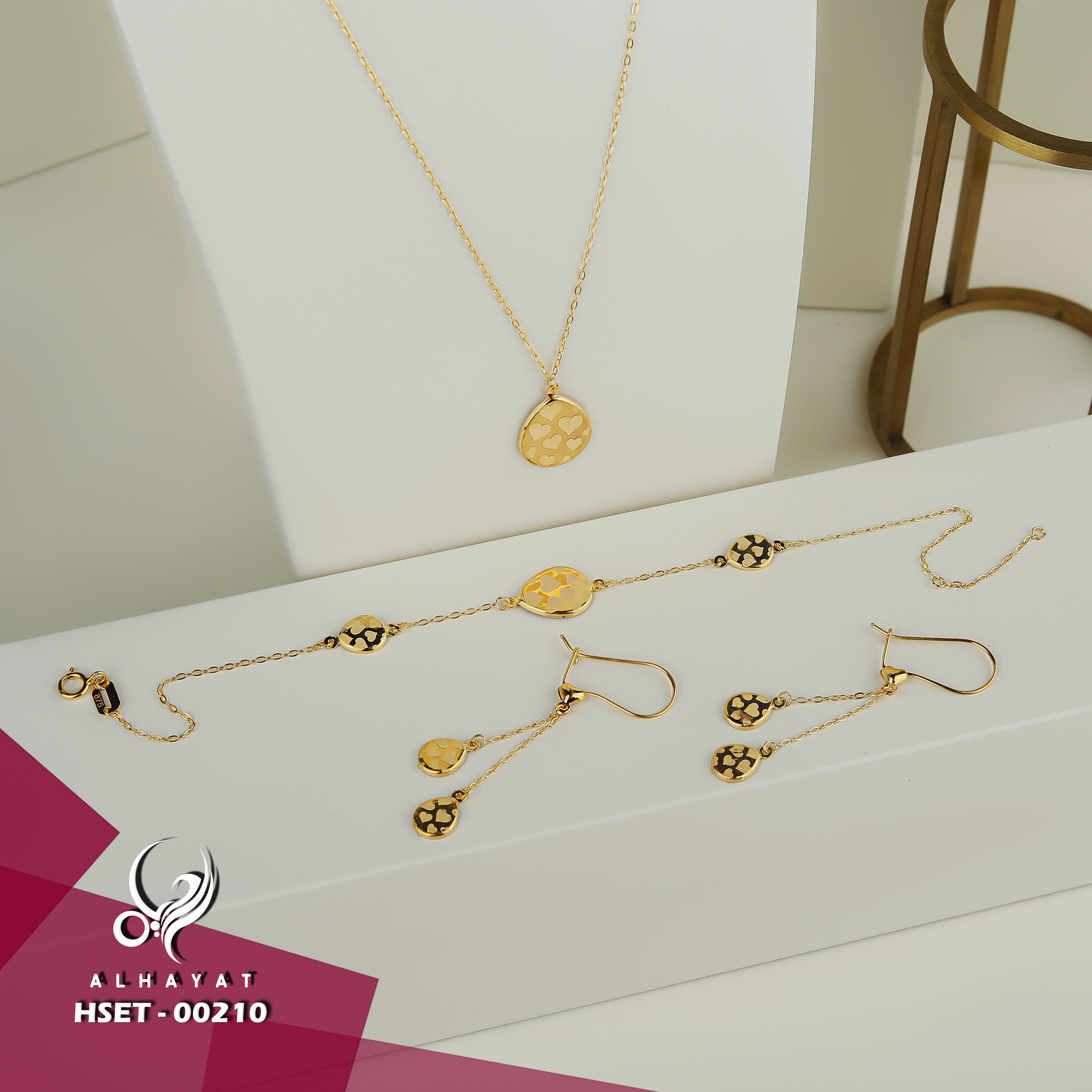 21 karat gold set, Turkish made