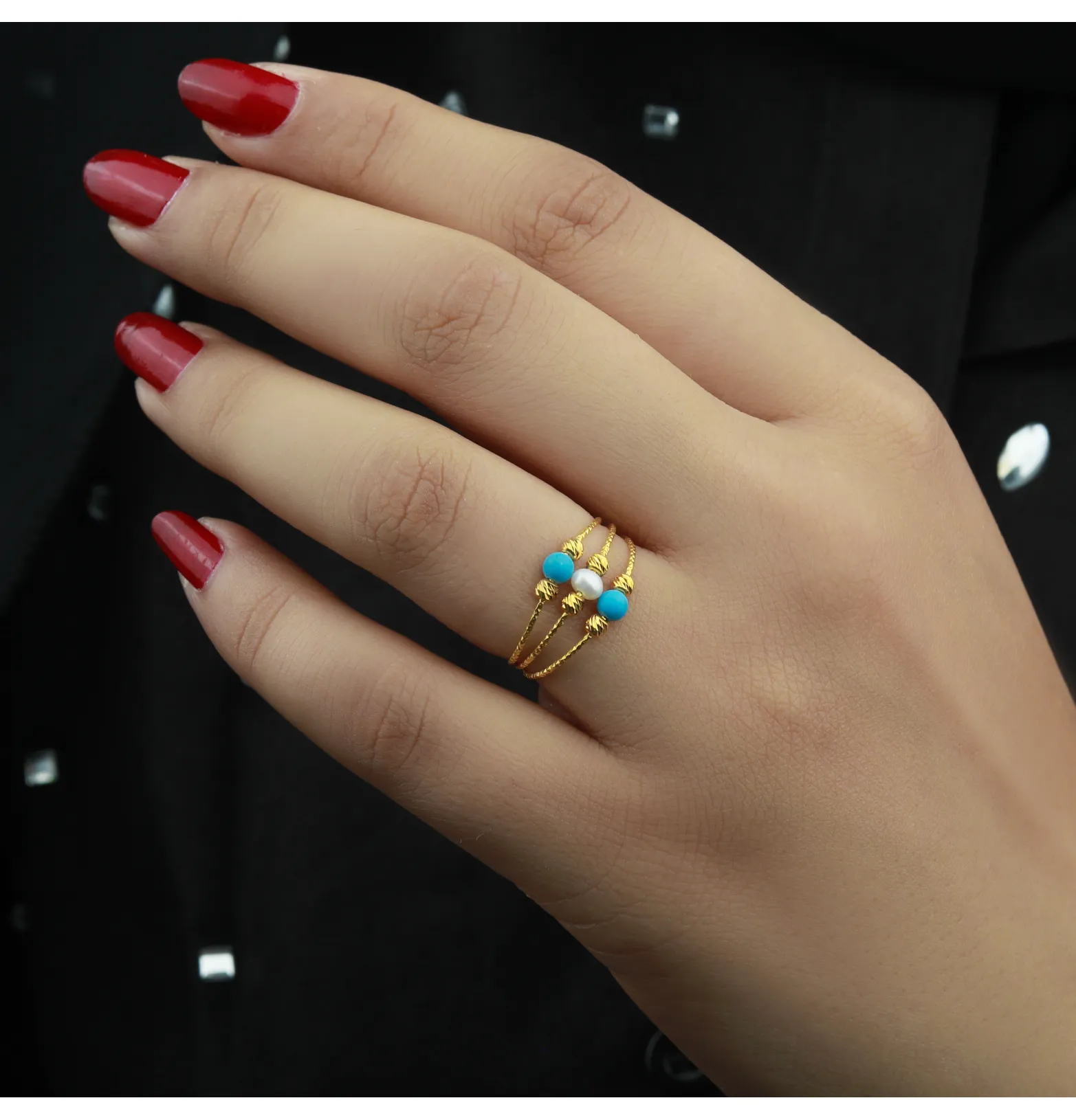 21-karat gold ring, Turkish made