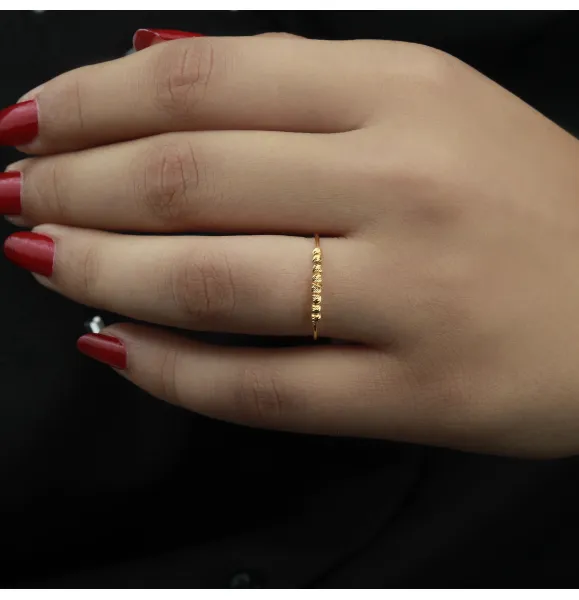 21-karat gold ring, Turkish made - (H-1349)
