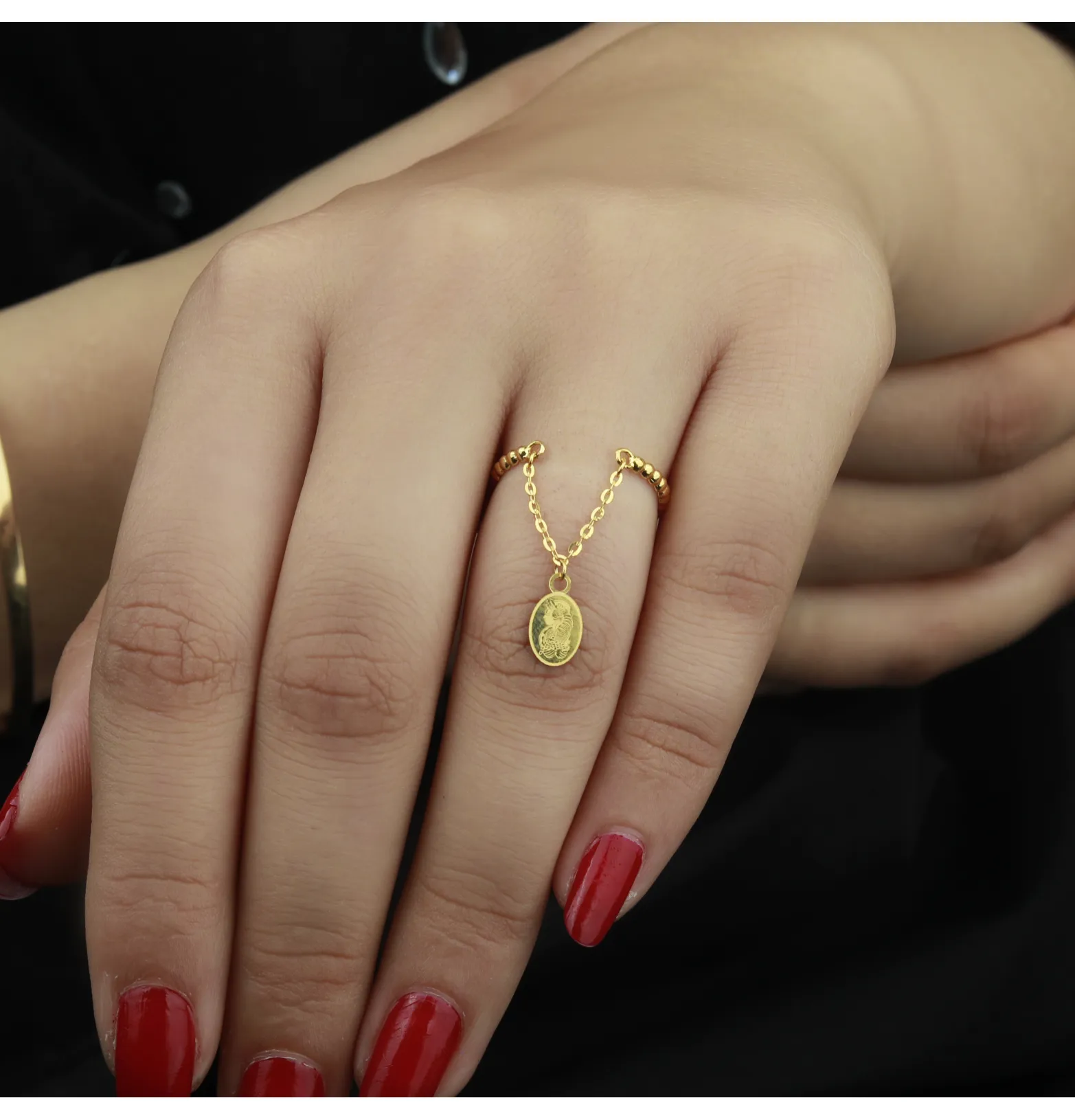 21-karat gold ring, Turkish made