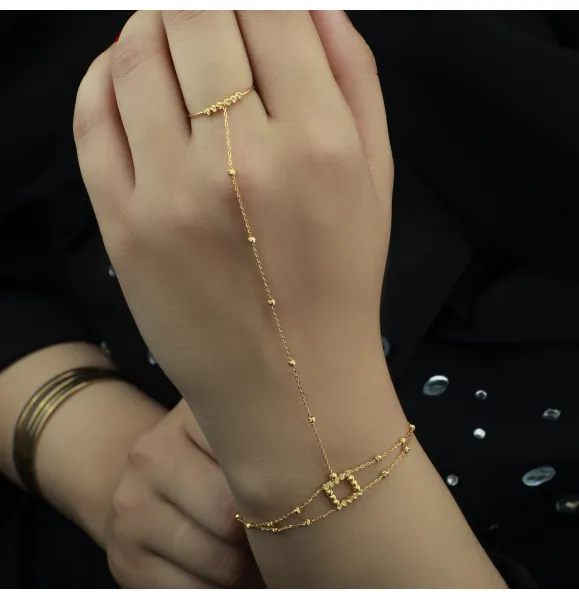 21-karat gold hand, Turkish made - (H-1354)