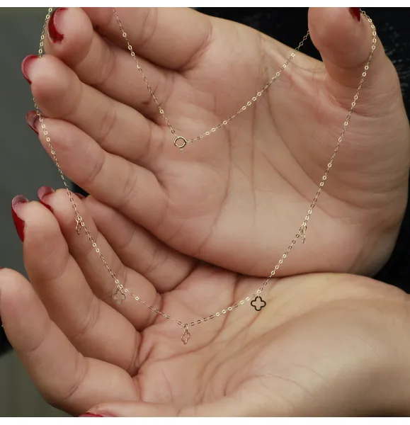 18-karat gold choker, Turkish made - (H-1359) 18-karat gold choker, Turkish made - (H-1359)