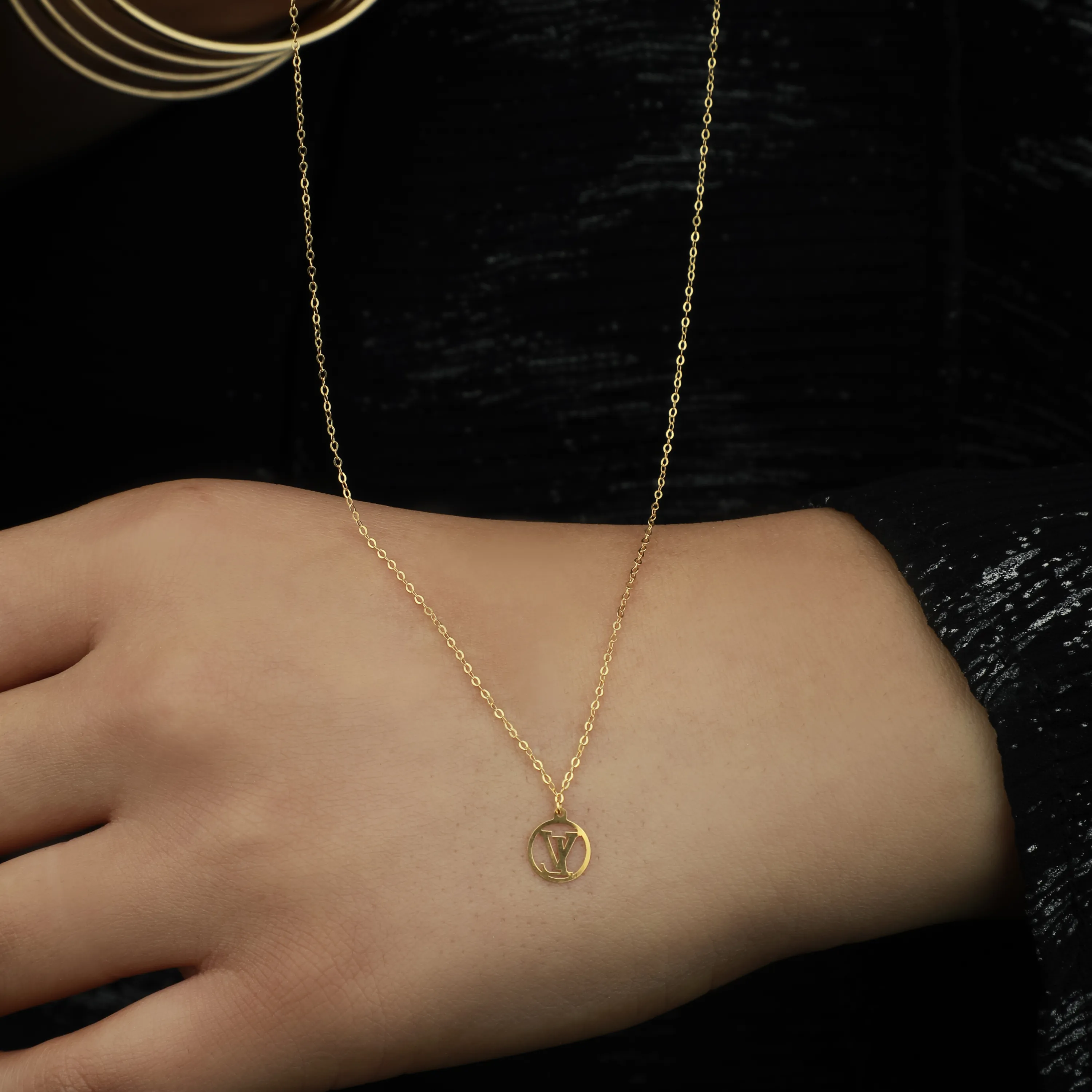 21-karat gold choker, Turkish made