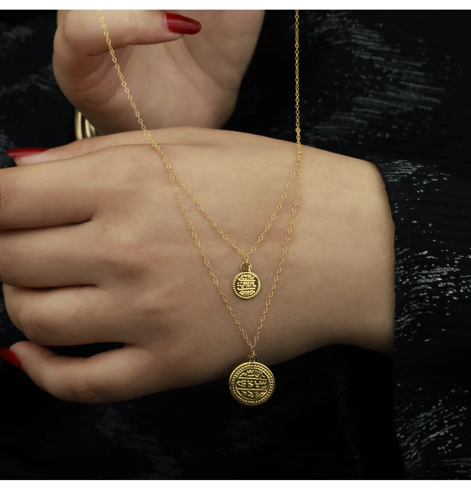 21-karat gold choker, Turkish made