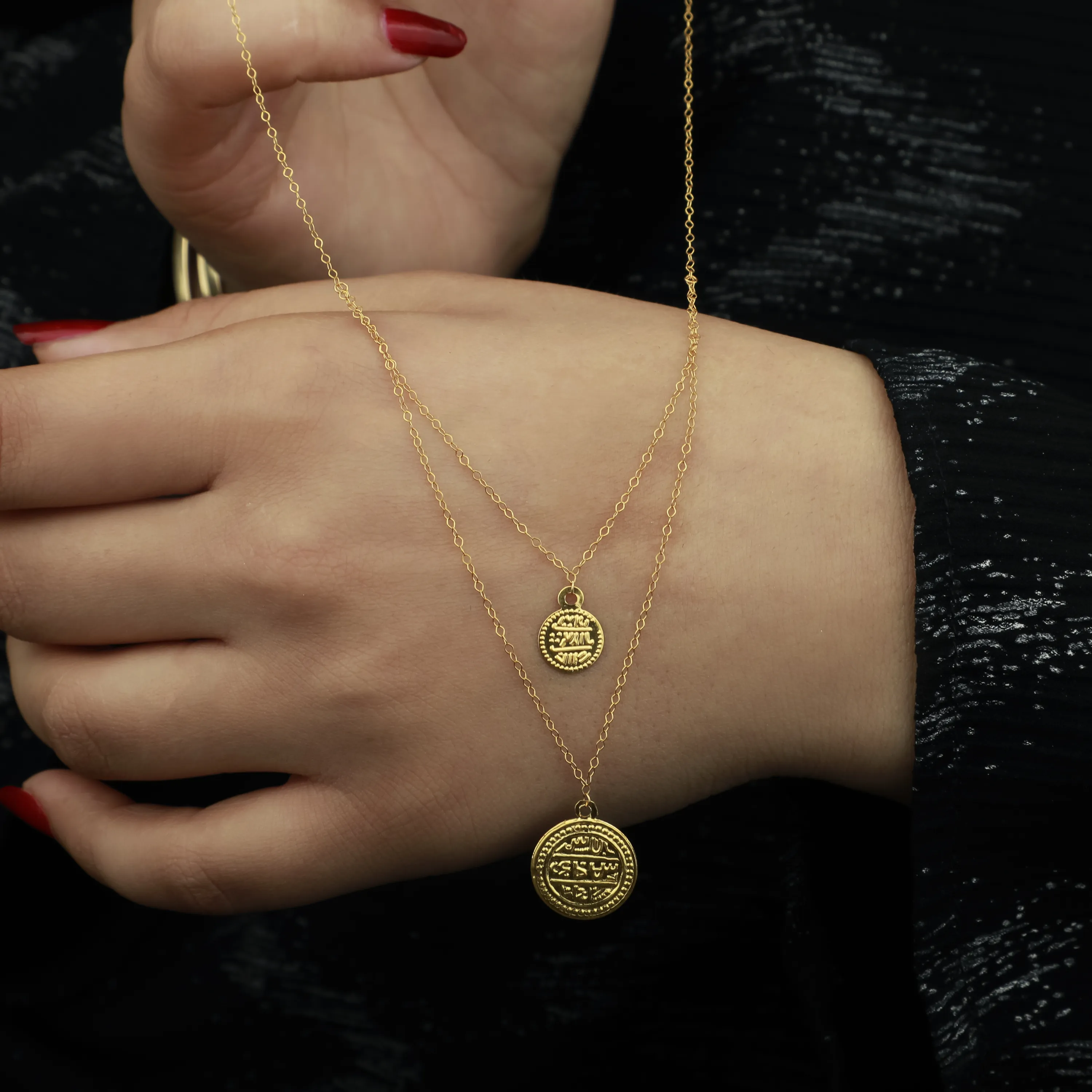 21-karat gold choker, Turkish made