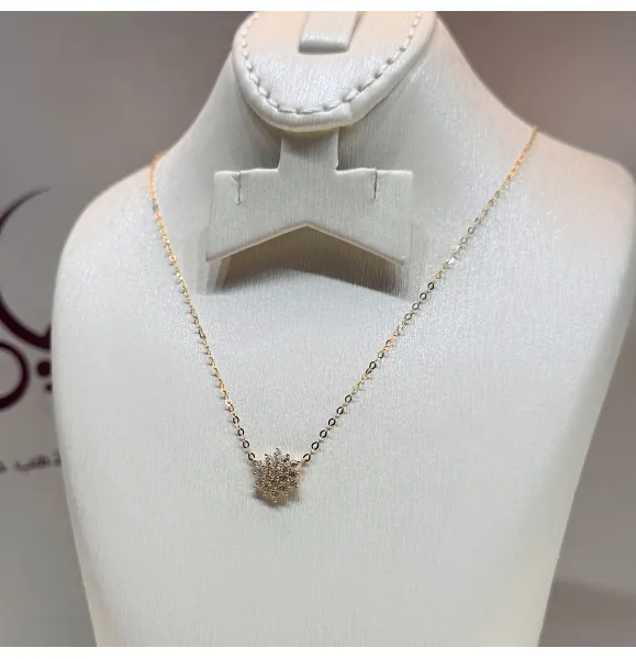 18-karat gold choker, Turkish made - (H-1376) 18-karat gold choker, Turkish made - (H-1376)