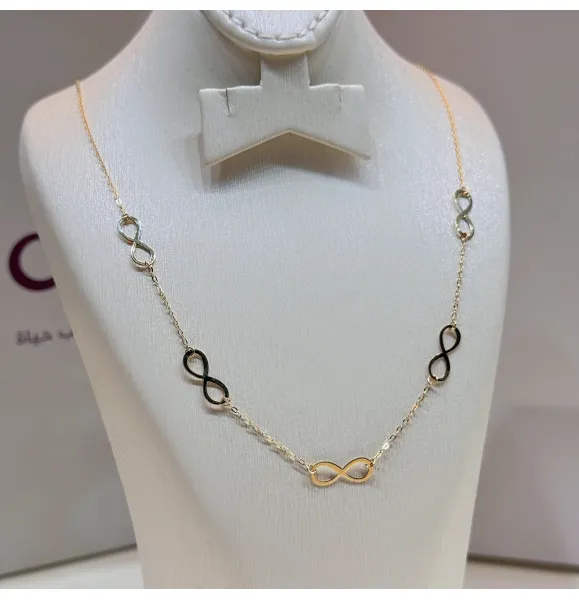 18-karat gold choker, Turkish made - (H-1385)