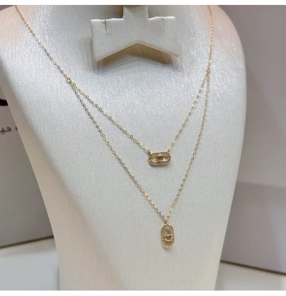 18-karat gold choker, Turkish made - (H-1399)