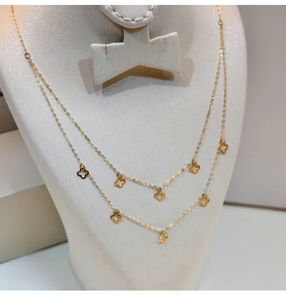 21-karat gold choker, Turkish made - (H-1411) 21-karat gold choker, Turkish made - (H-1411)