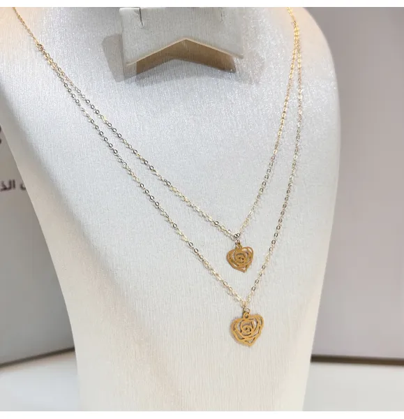 18-karat gold choker, Turkish made - (H-1421)