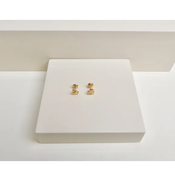 Children's earrings, 21 karat gold, Turkish made