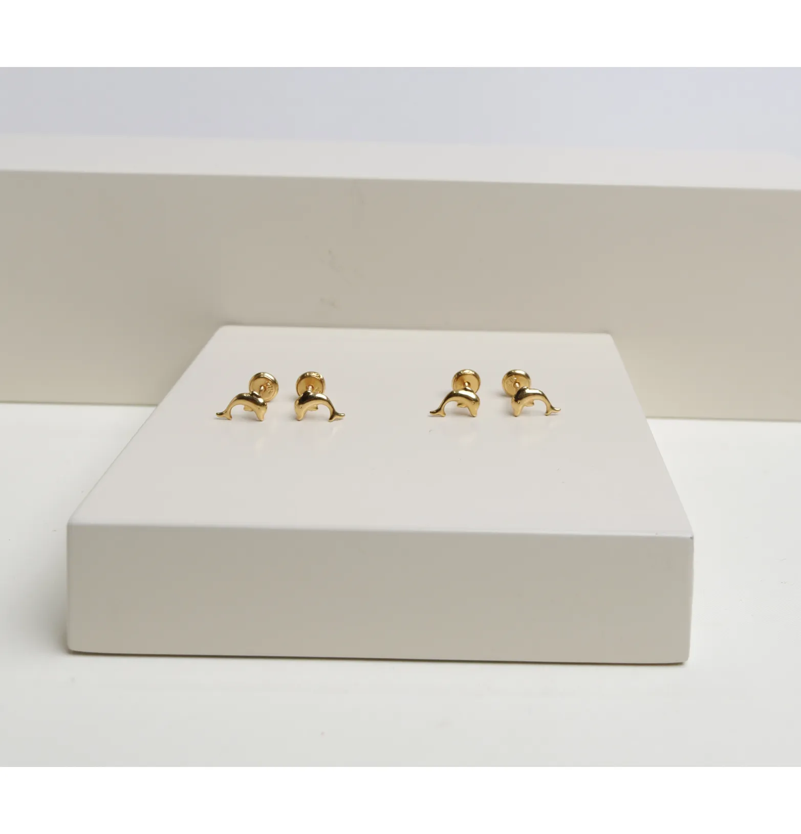 Children's earrings, 21 karat gold, Turkish made