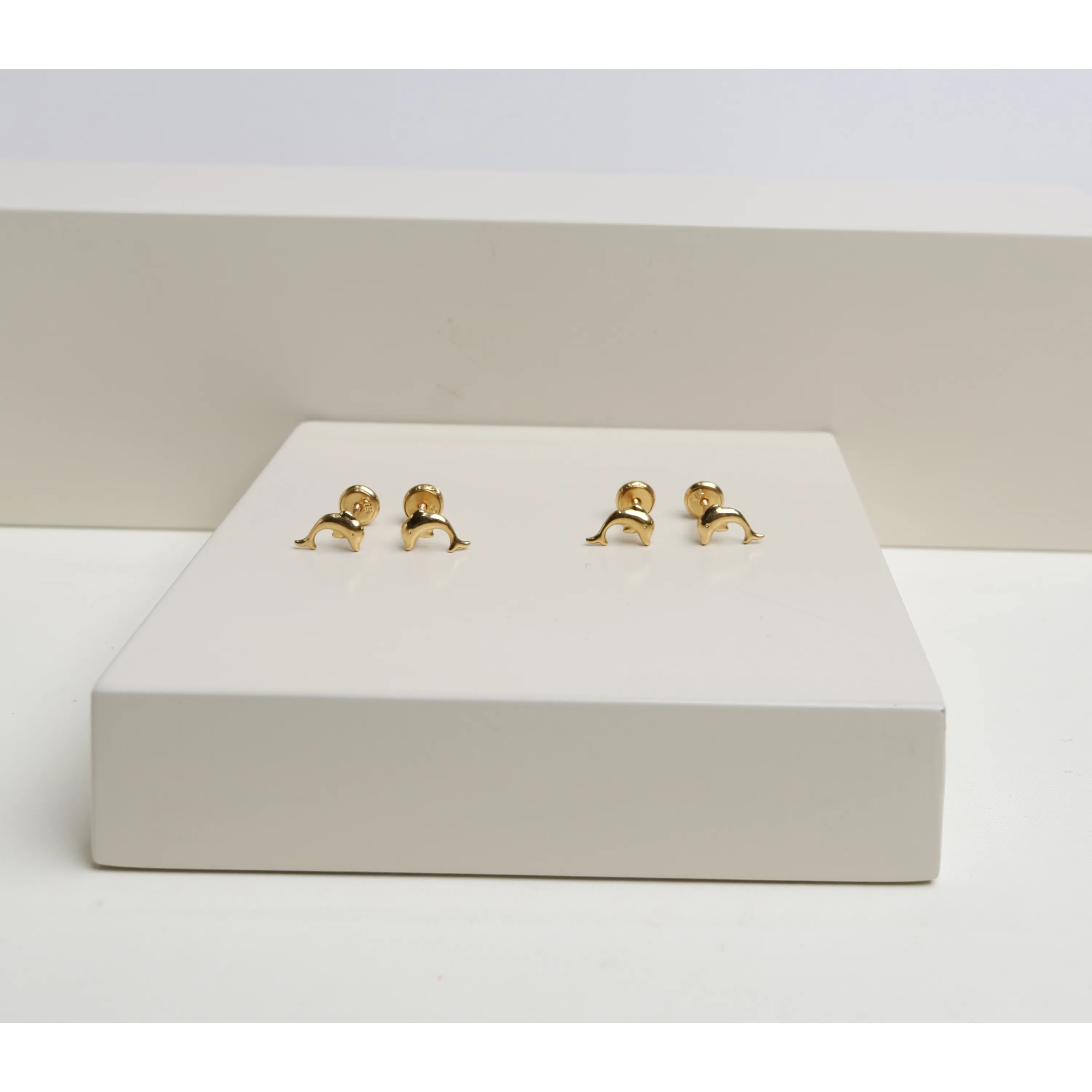 Children's earrings, 21 karat gold, Turkish made