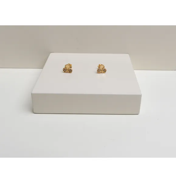 Children's earrings, 21 karat gold, Turkish made