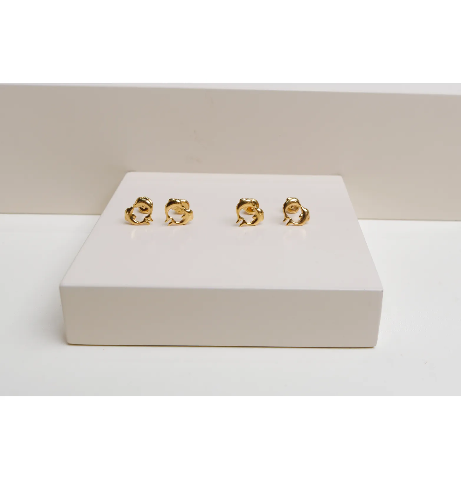 Children's earrings, 21 karat gold, Turkish made