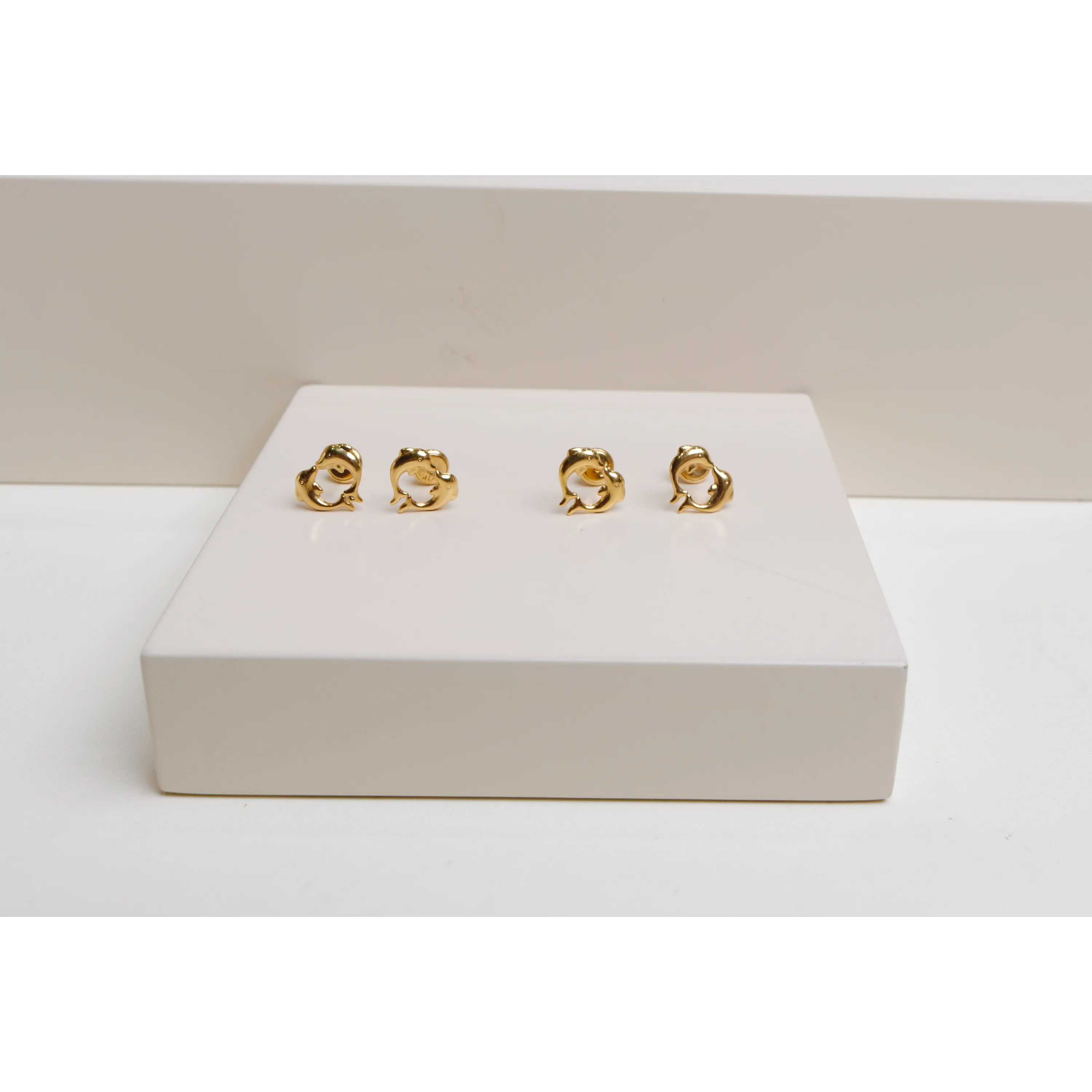 Children's earrings, 21 karat gold, Turkish made