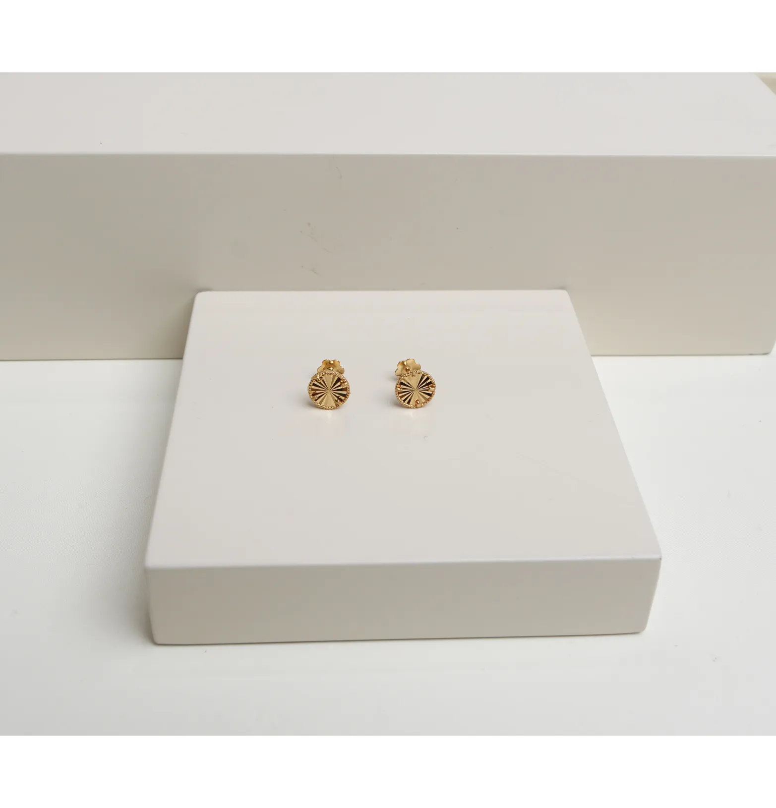 Children's earrings, 21 karat gold, Turkish made