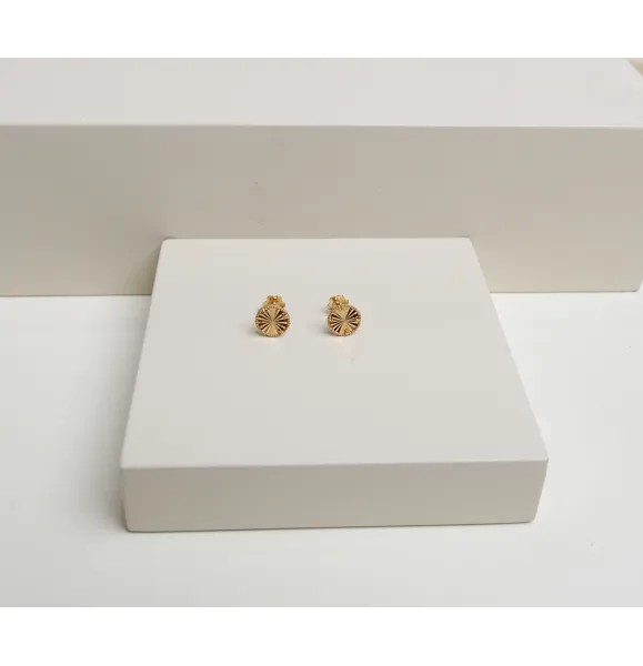 Children's earrings, 21 karat gold, Turkish made