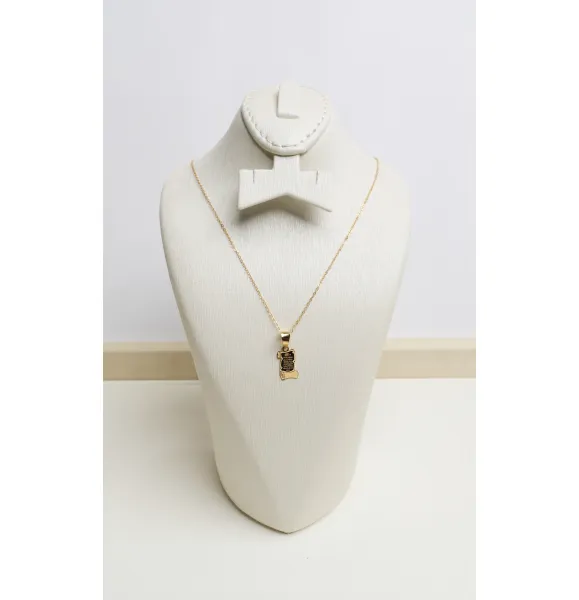 21-karat gold choker, Turkish made - (H-1464) 21-karat gold choker, Turkish made - (H-1464)