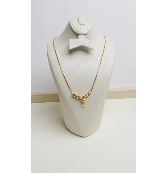 21-karat gold choker, Turkish made - (H-1465) 21-karat gold choker, Turkish made - (H-1465)