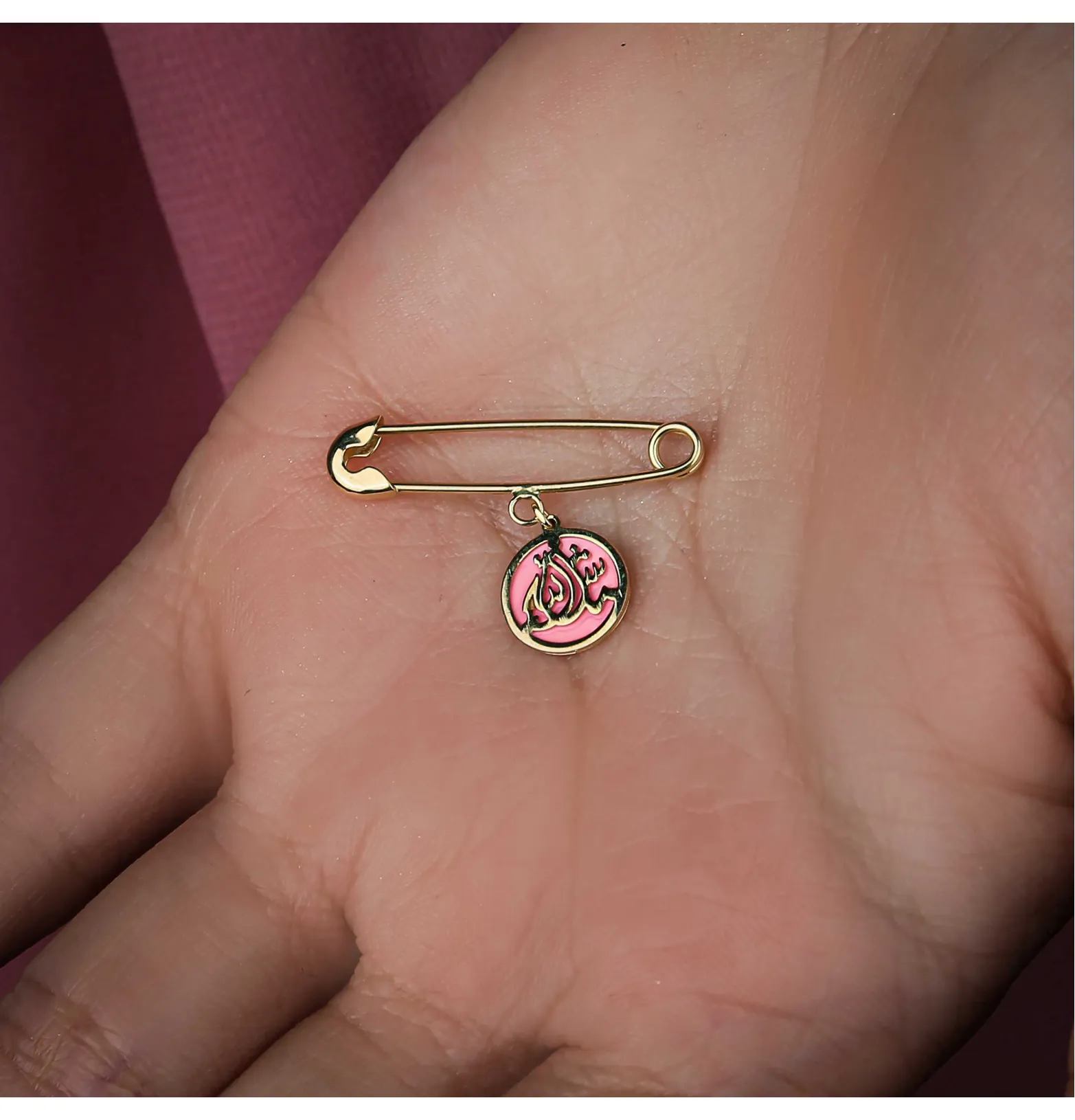 18 karat gold brooch, Turkish made