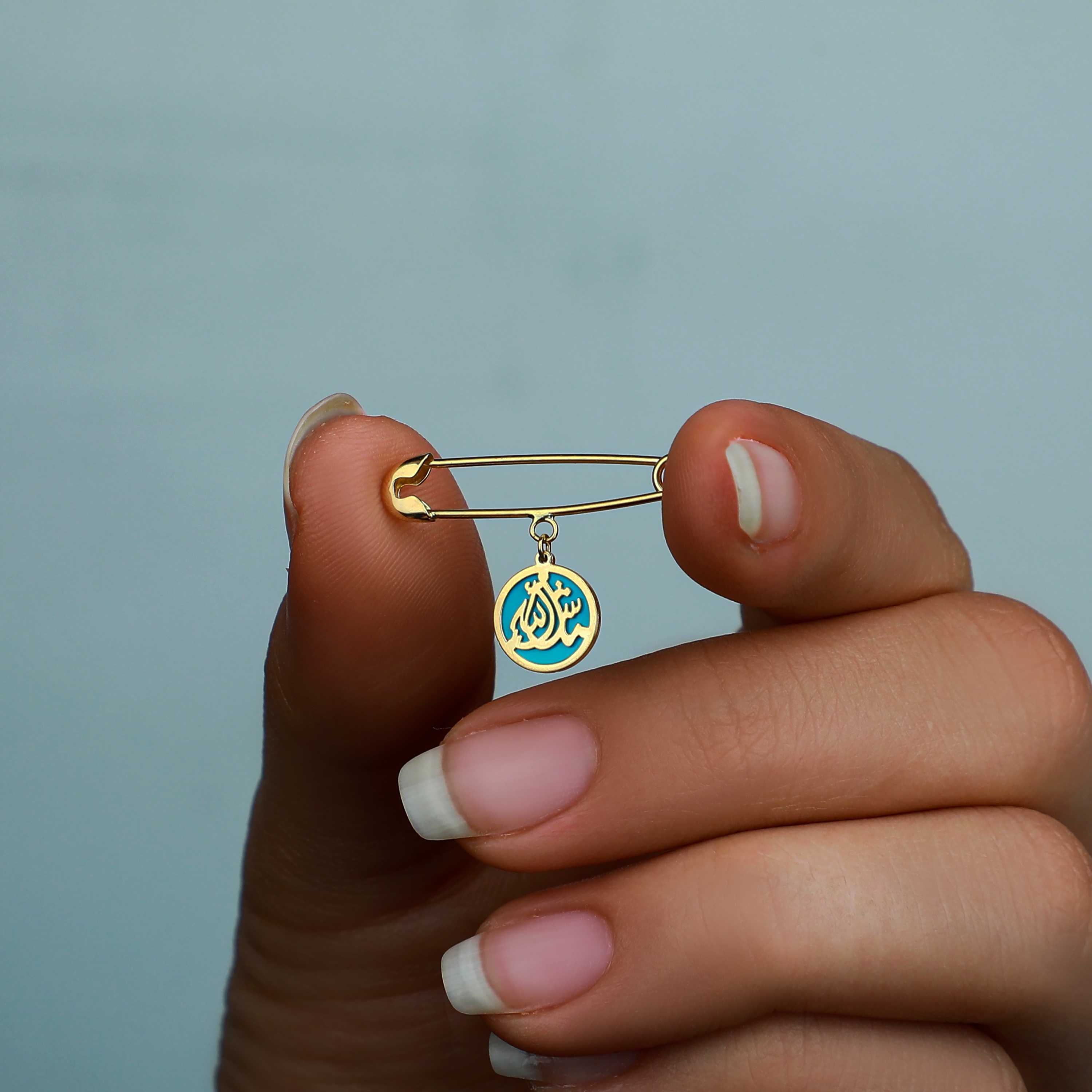 18 karat gold brooch, Turkish made