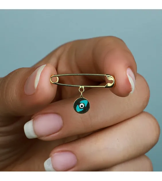 18 karat gold brooch, Turkish made