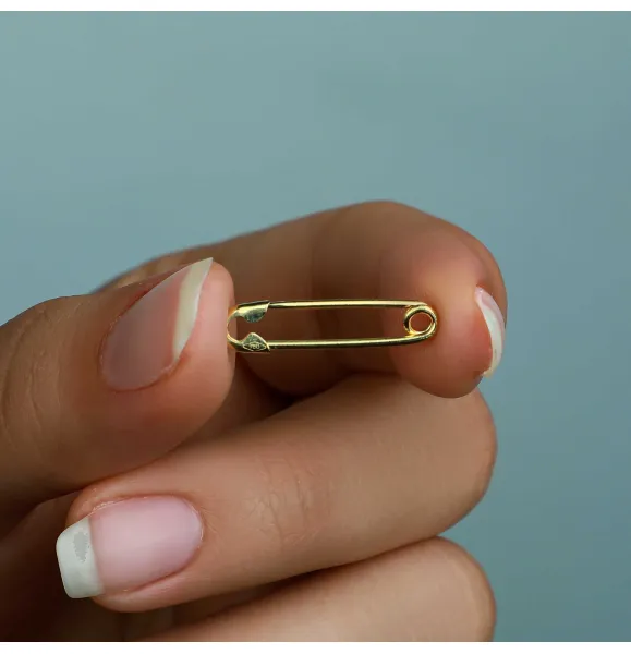 18 karat gold brooch, Turkish made
