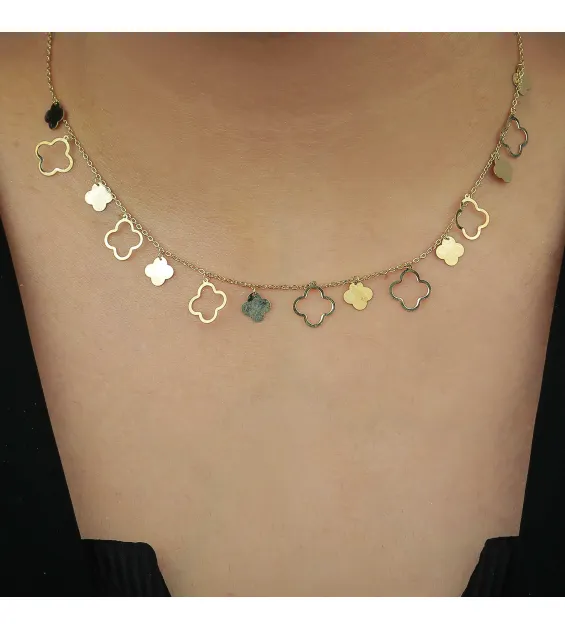 18 karat gold choker, made in Turkey
