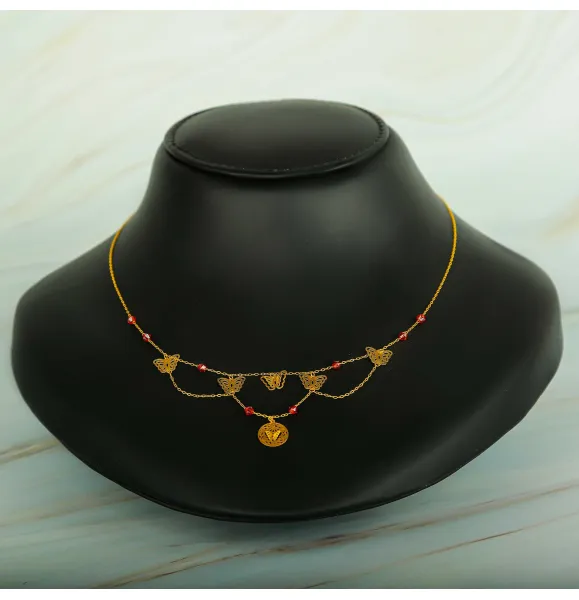 21 karat gold choker, made in Turkey - (H-189)
