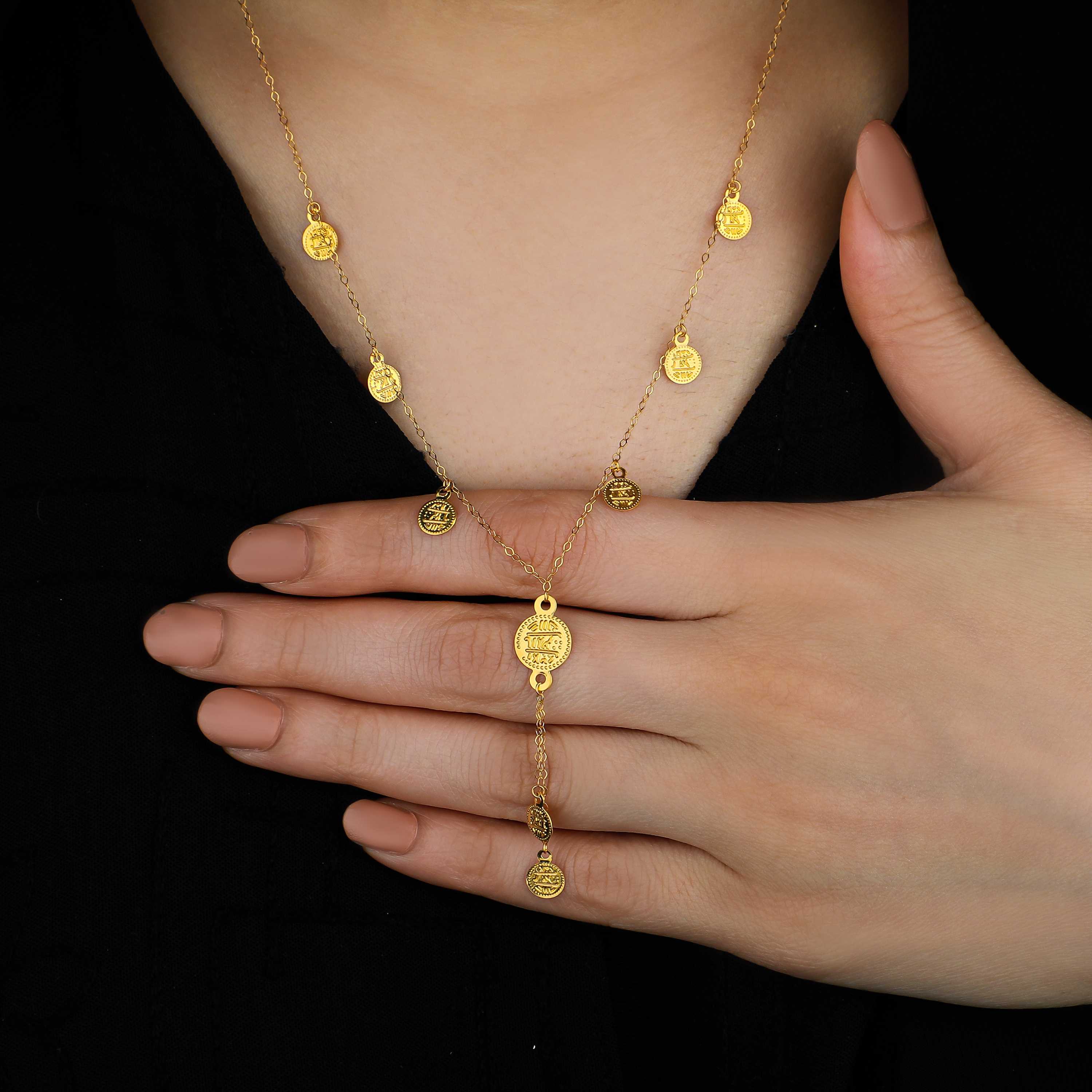 21 karat gold choker, made in Turkey