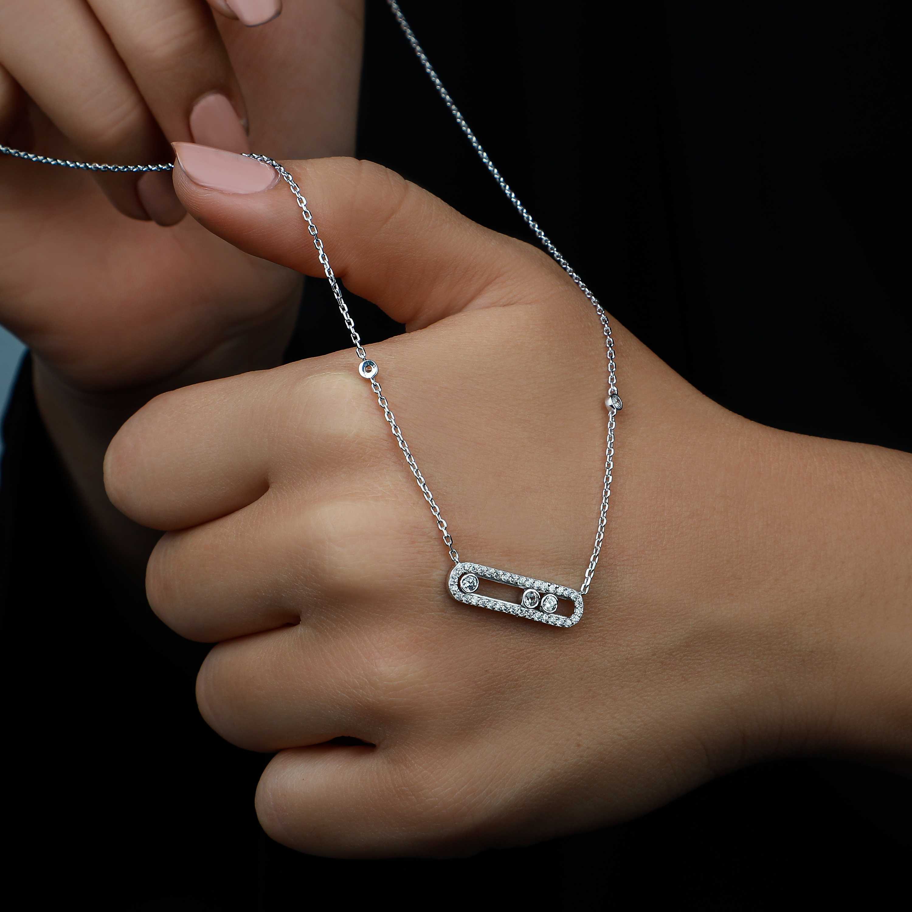 18 karat white gold choker, made in Turkey 18 karat white gold choker, made in Turkey