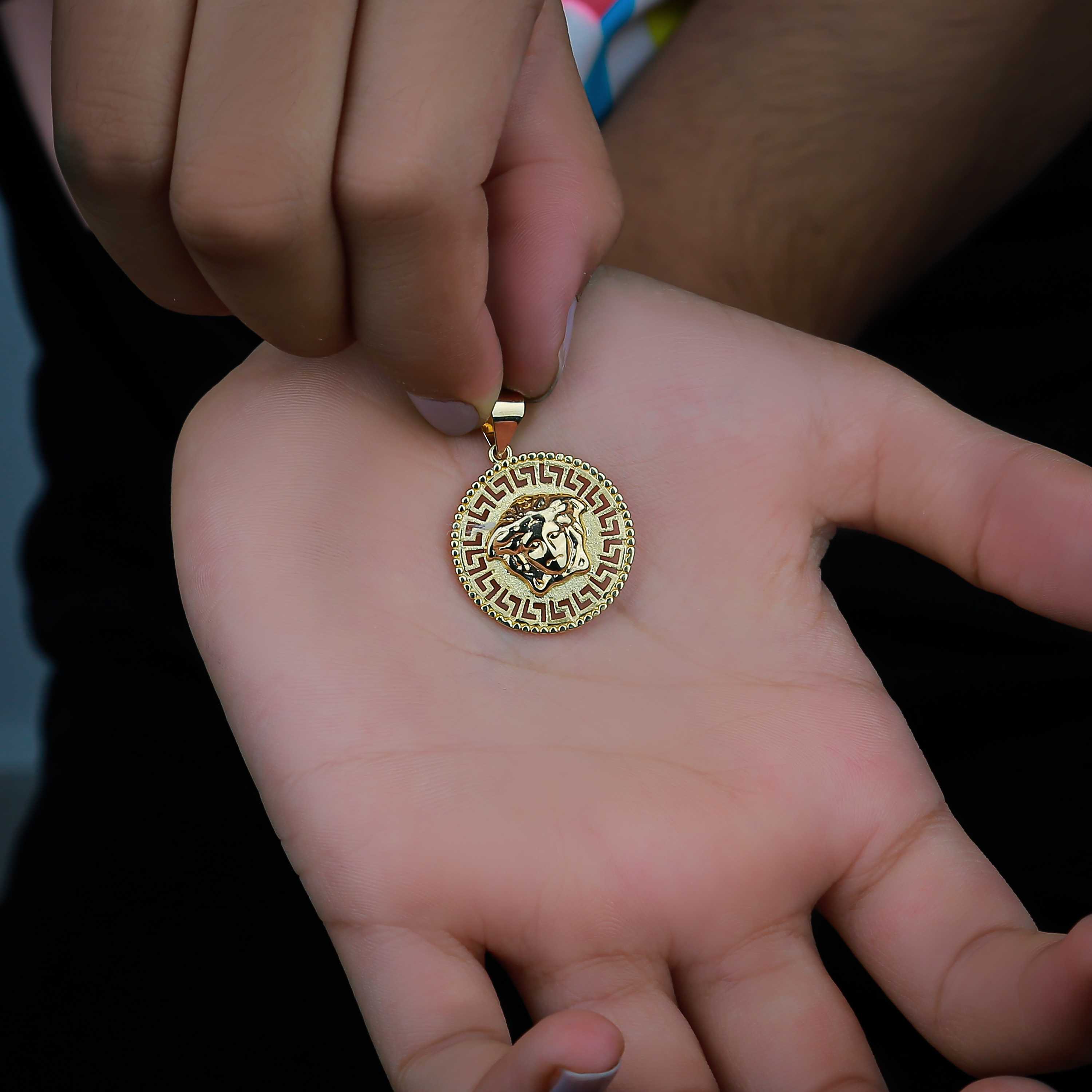 18k gold pendant heart made in Italy