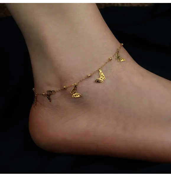 21 karat gold anklet, Turkish made