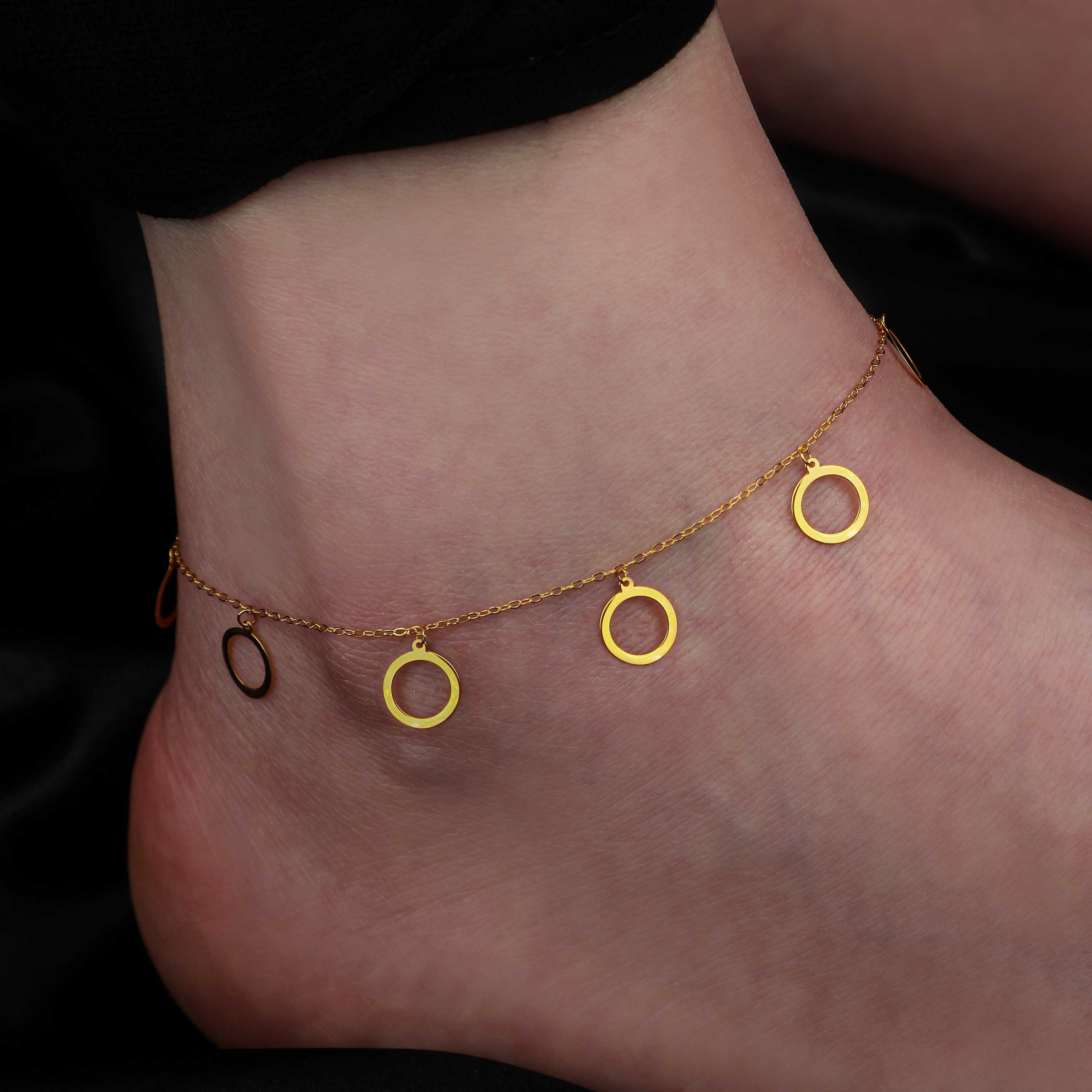21 karat gold anklet, Turkish made