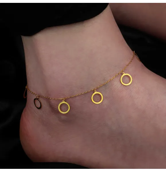 21 karat gold anklet, Turkish made