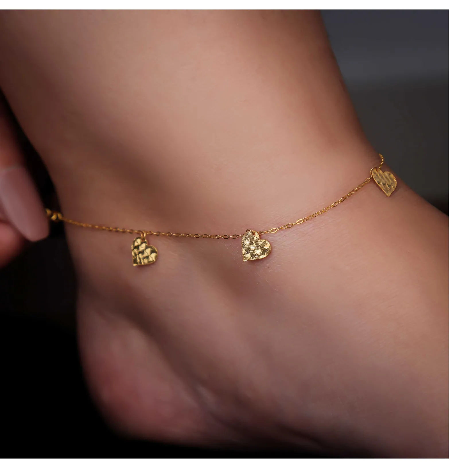 21 karat gold anklet, Turkish made