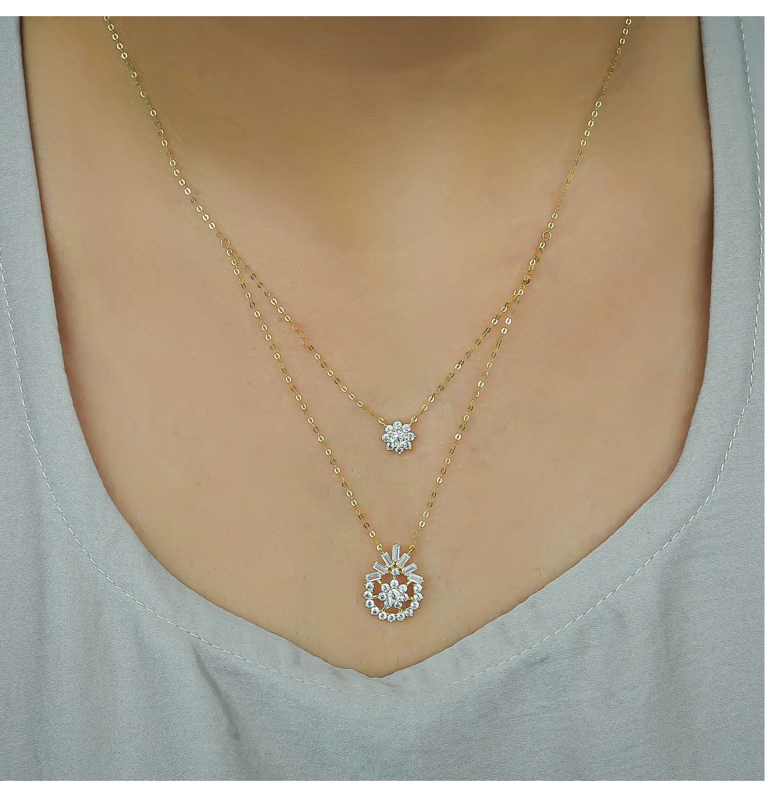 18 karat gold choker, made in Turkey